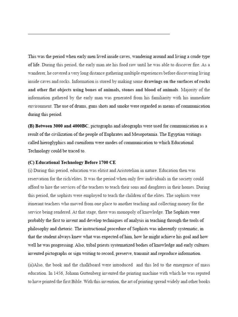 Evolution of Educational Technology | PDF | Educational Technology
