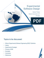 Experimental Software Design