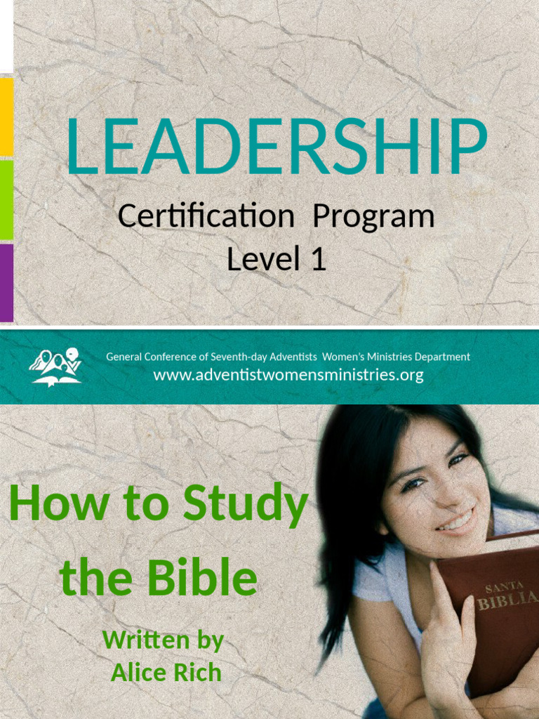 Bible Study Leadership Certification Guide PDF Christian Meditation