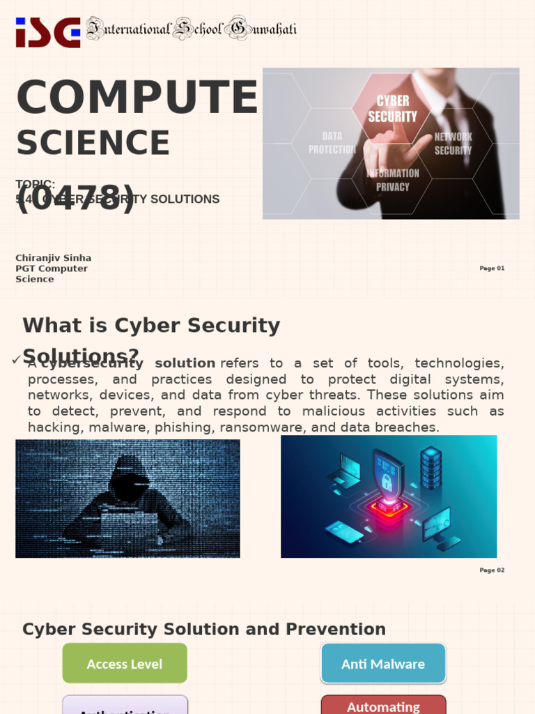 Cyber Security Solutions Overview | PDF | Transport Layer Security ...