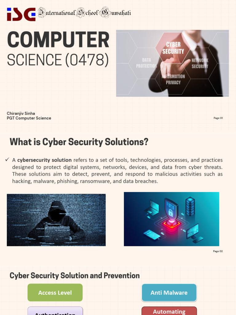 Cybersecurity Solutions Overview | PDF | Proxy Server | Transport Layer ...