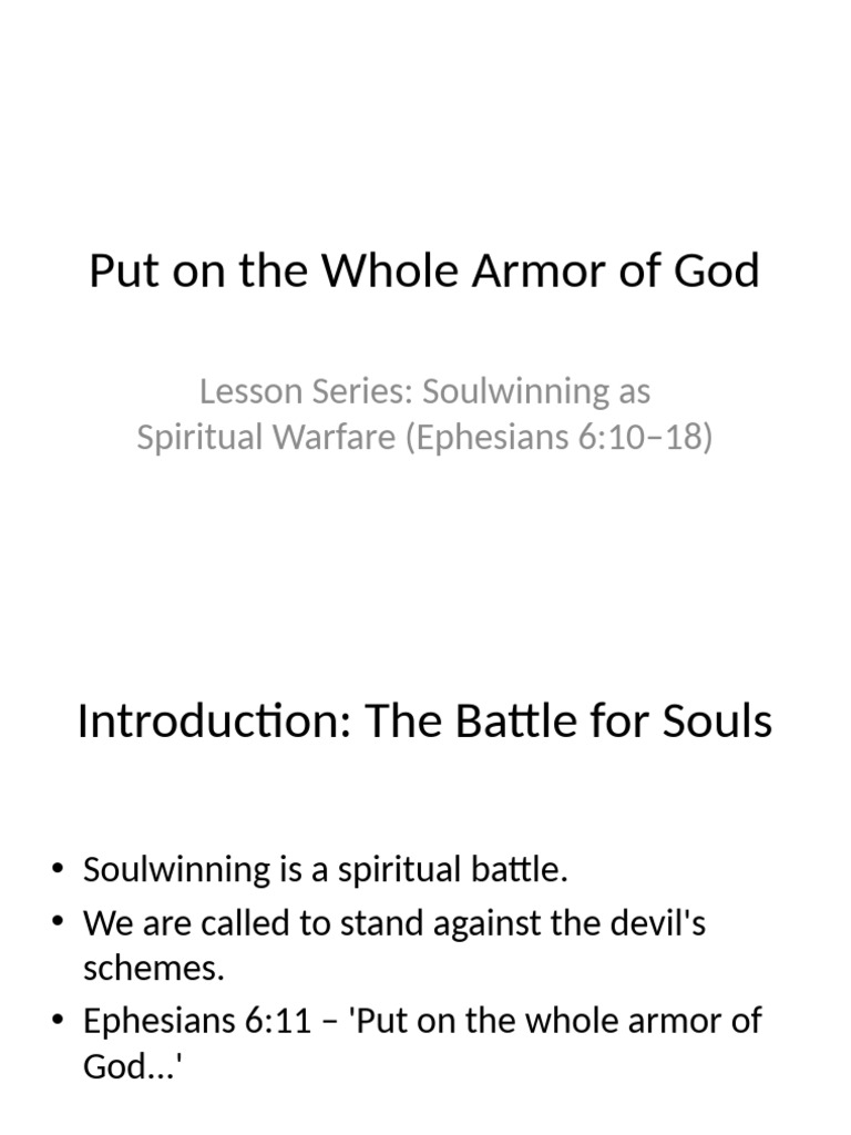 Soulwinning Through Spiritual Warfare | PDF