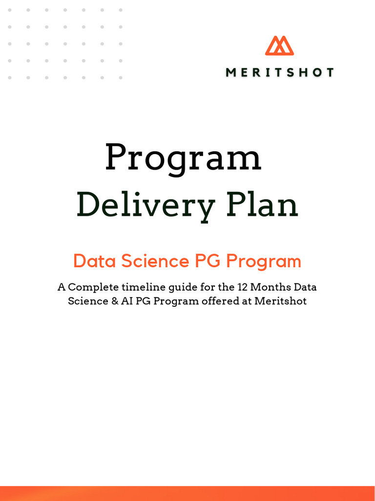 Data Science PG Program Delivery Plan | PDF | Statistics | Machine Learning