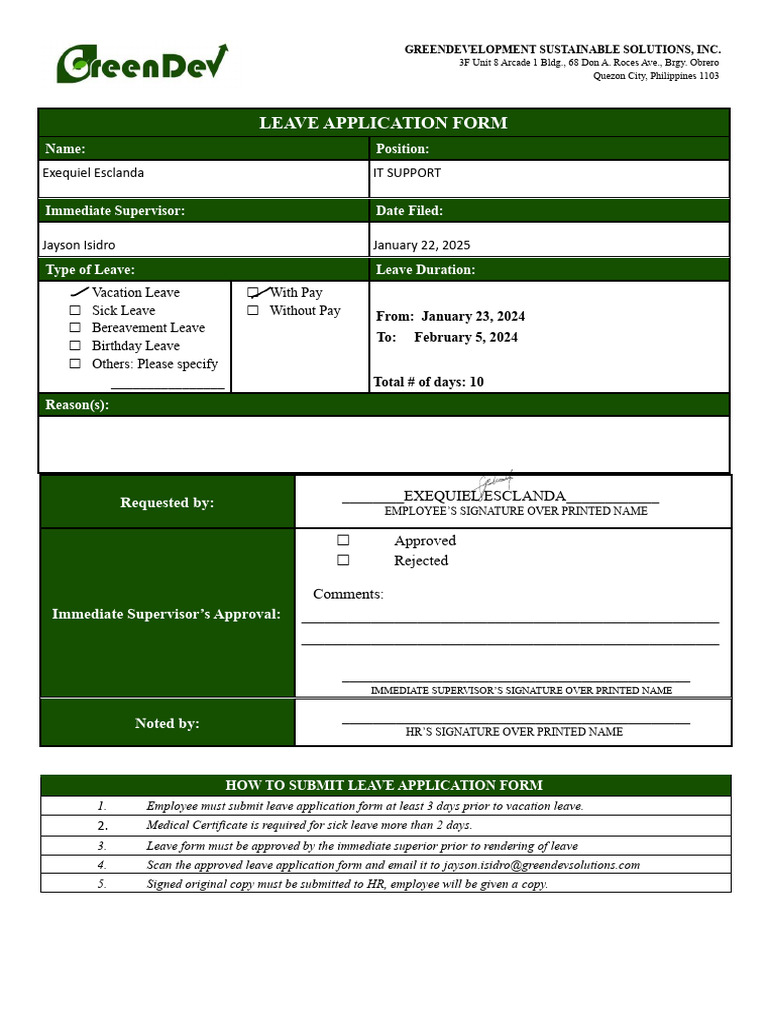 Leave Application Process Guide | PDF | Chess Theory