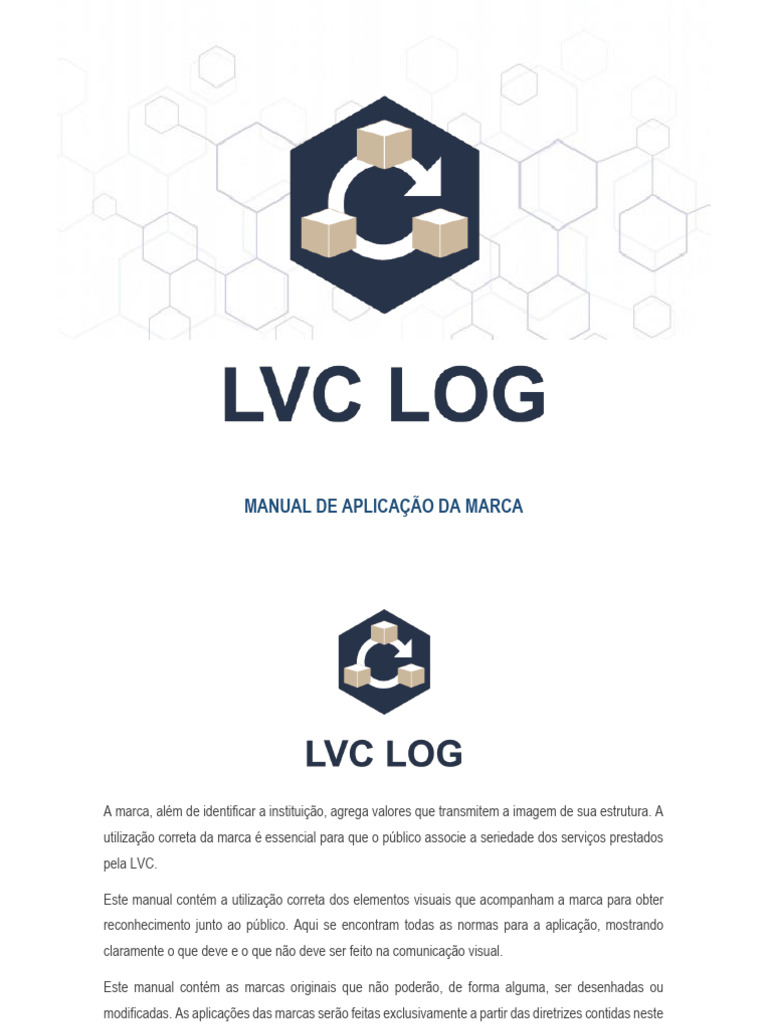 Manual de Aplicação da Marca LVC LOG | PDF | Marca | Cor