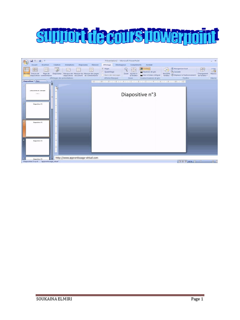 Guide PowerPoint 2010 pour débutants | PDF | Microsoft Powerpoint ...