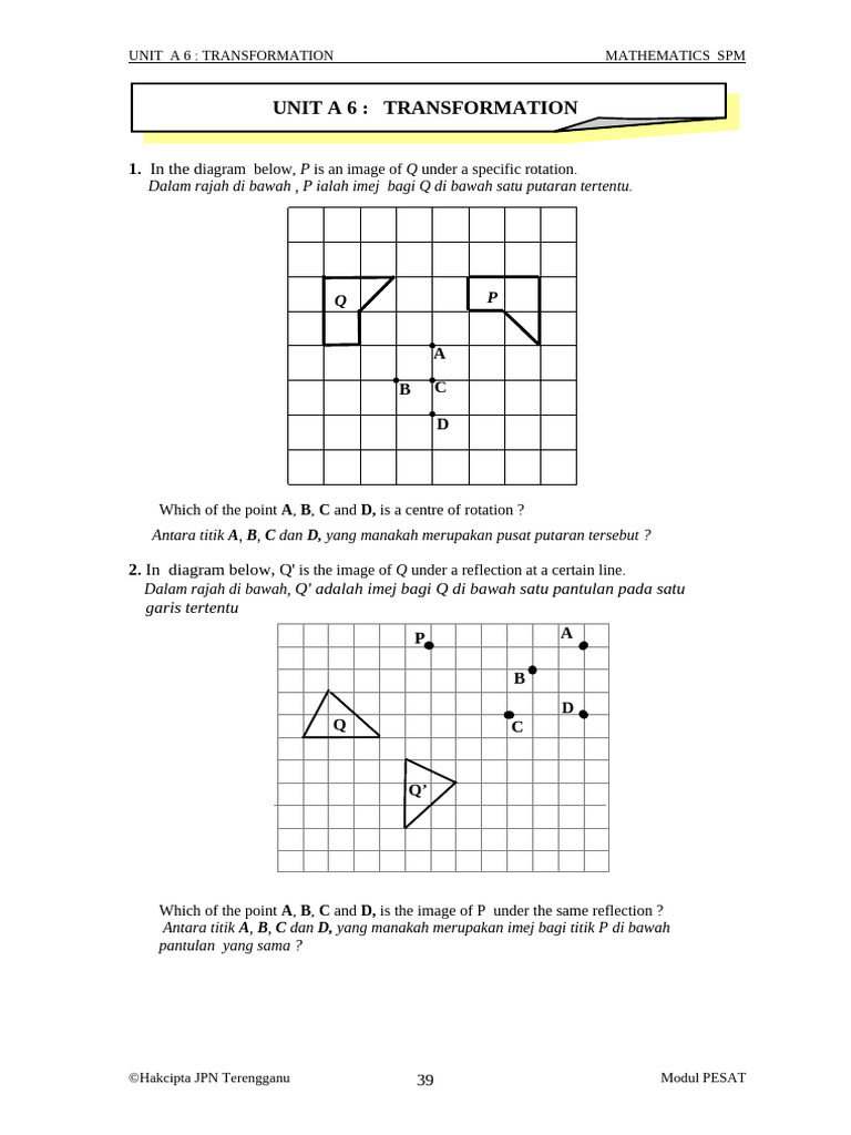 Unit A 6 Transformation | PDF
