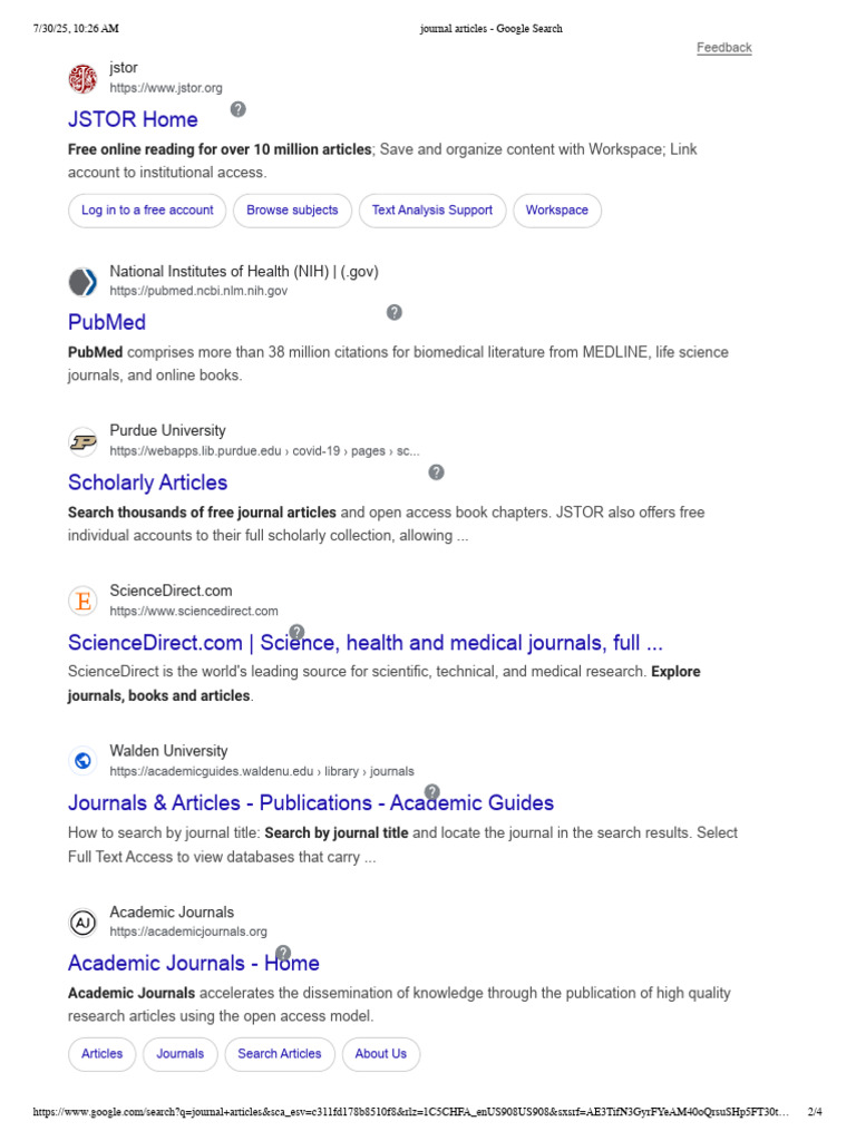 Access Free Scholarly Articles Online | PDF