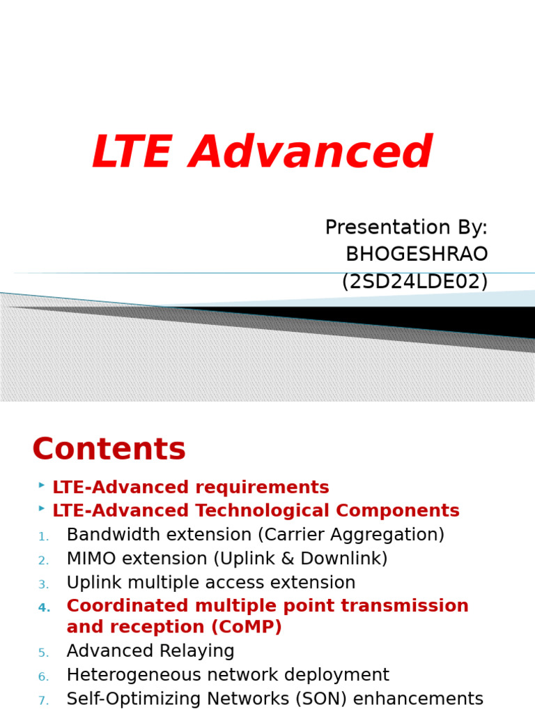LTE Advance | PDF | Lte Advanced | Mimo