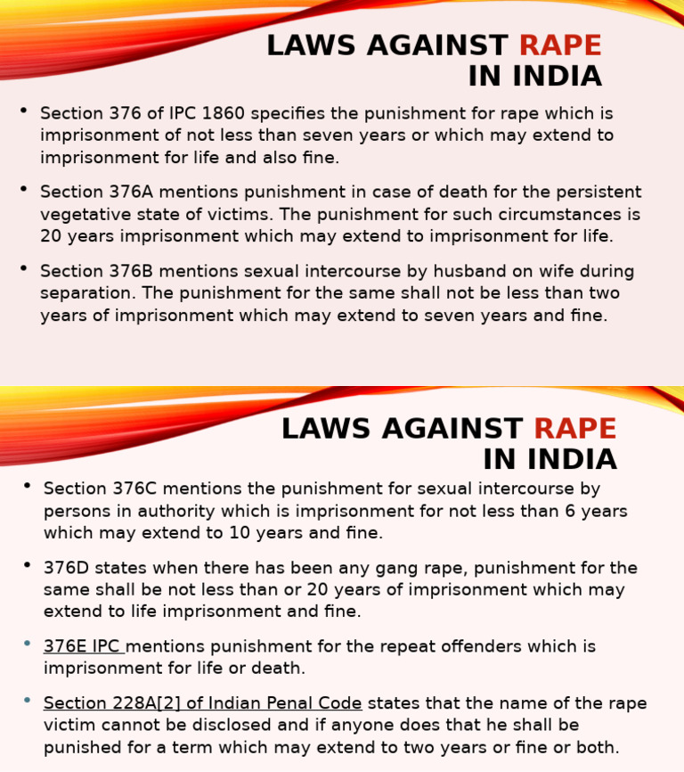 Laws Against Rape in India | PDF