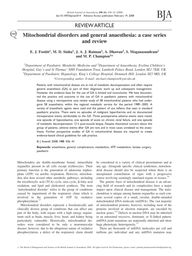 Pi Is 0007091217343581 | PDF | Mitochondrial Dna | Mitochondrion