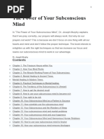The Power of The Subconscious Mind | PDF