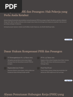 Perhitungan UPMK dan Pesangon PHK | PDF