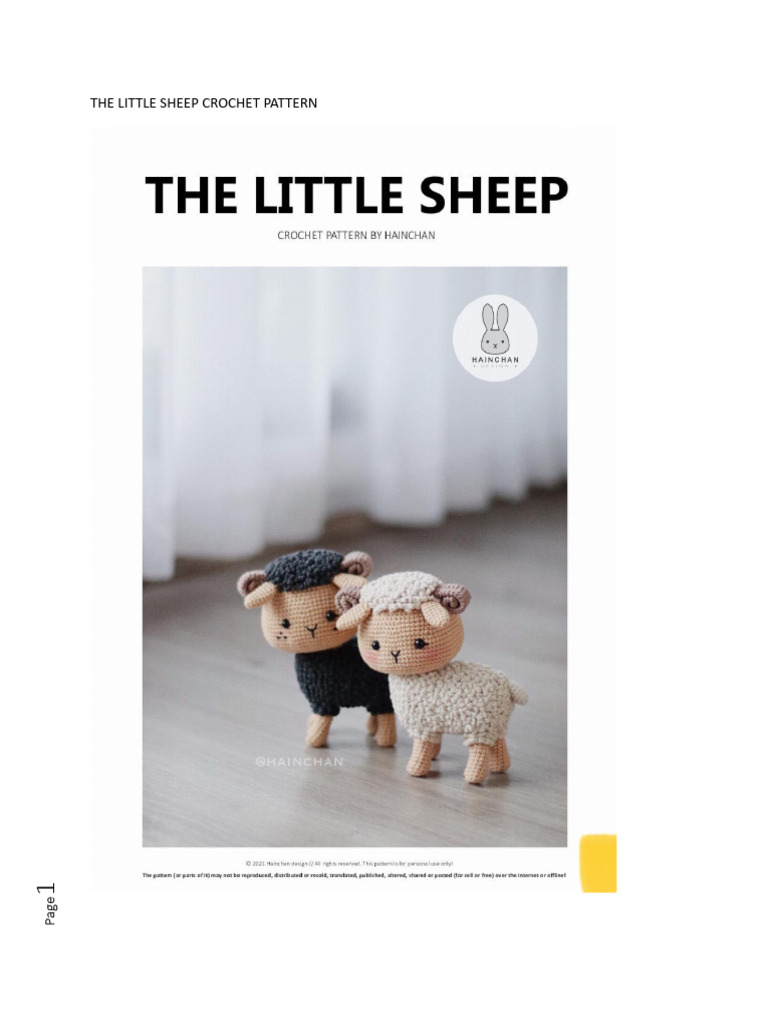 The Little Sheep Crochet Pattern | PDF