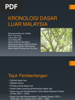 Dasar Luar Malaysia Pdf