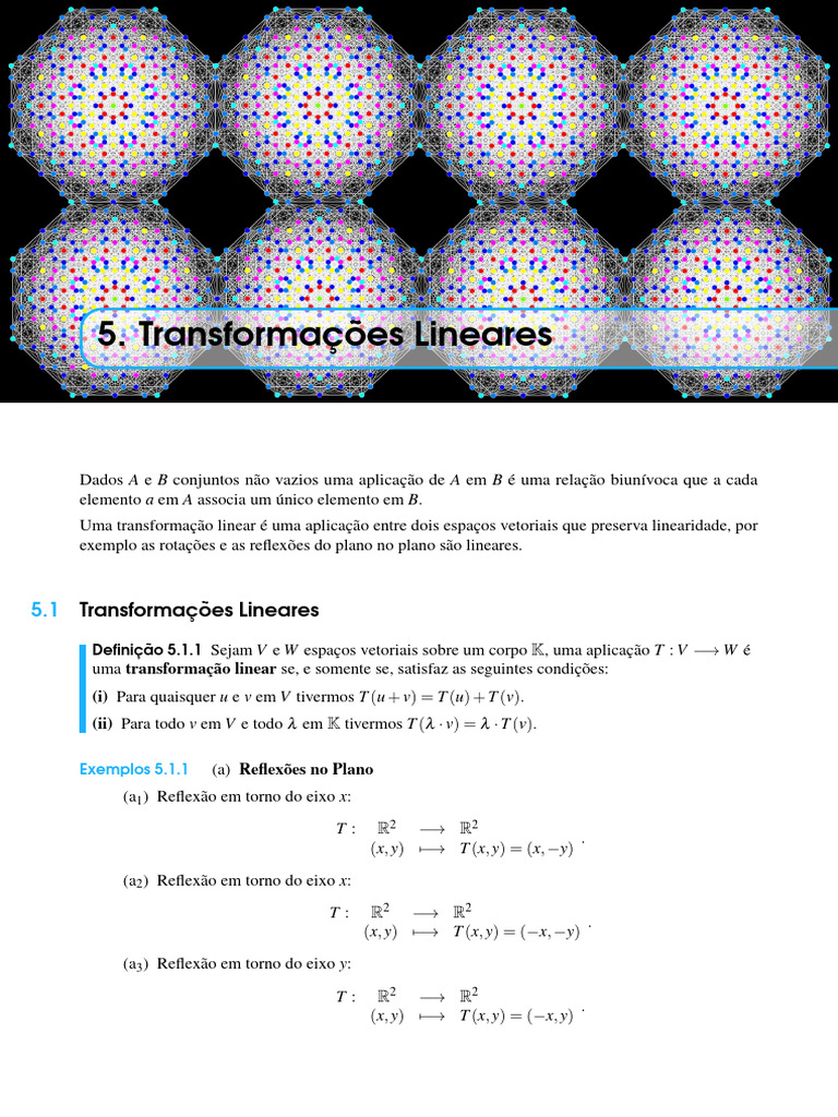Definição e Exemplos de Transformações Lineares | PDF | Mapa linear ...