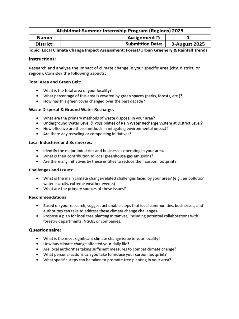 Climate Change Impact Assessment Guide | PDF