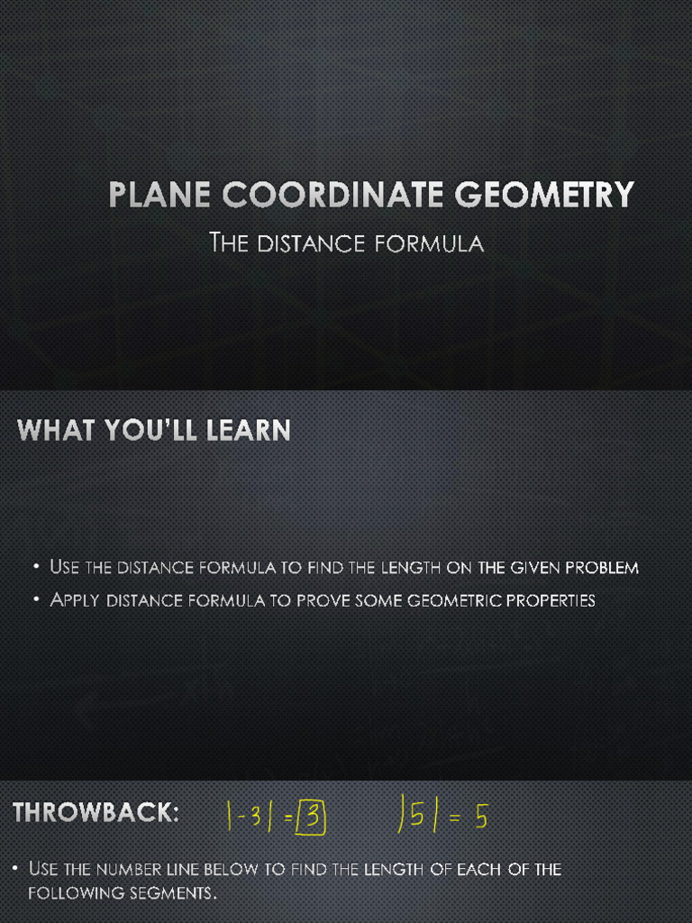 The Distance Formula | PDF