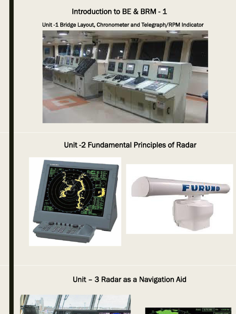 Bridge Navigation and Radar Fundamentals | PDF