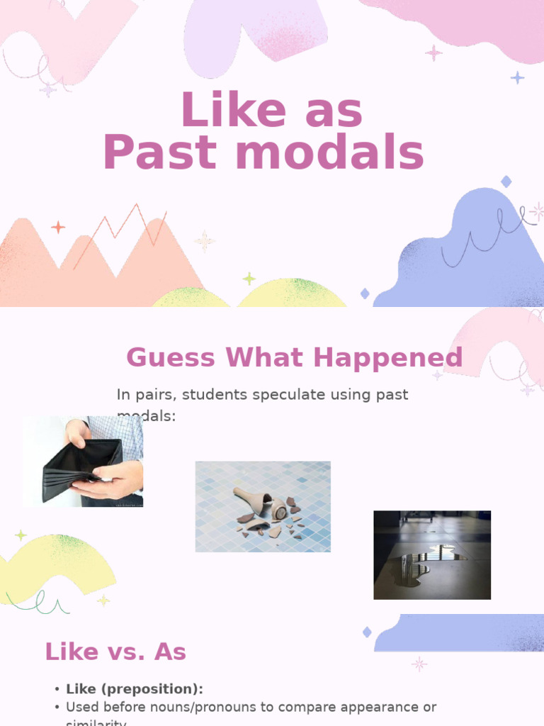 Like As Past Modals | PDF