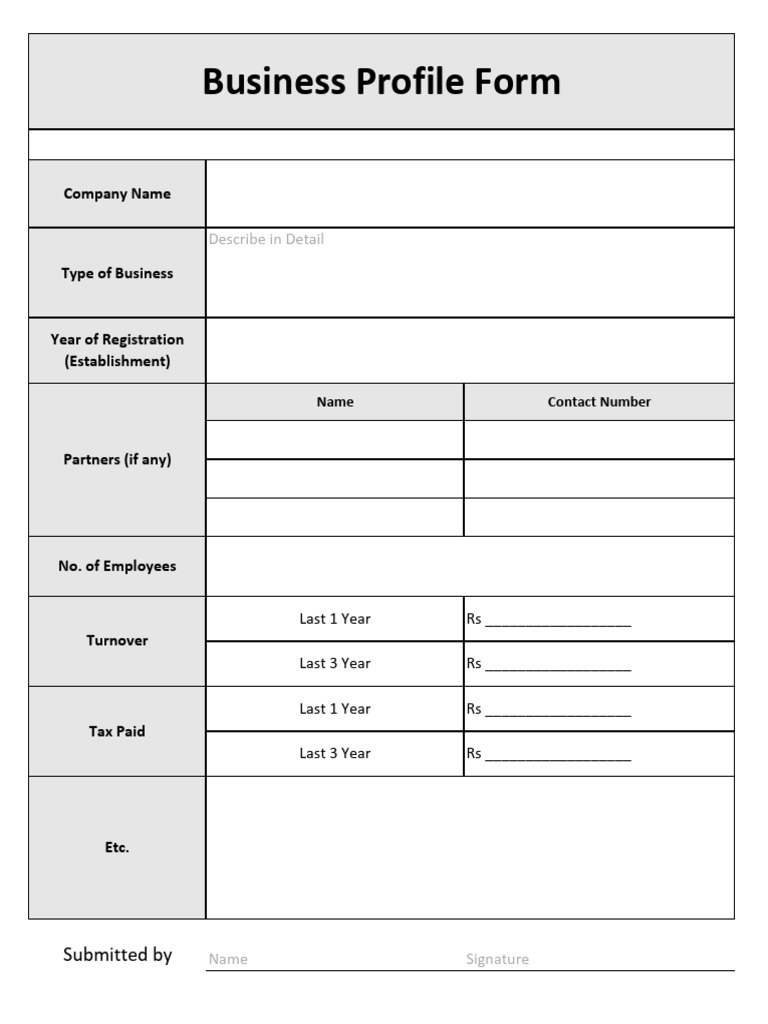 Busines Profile | PDF