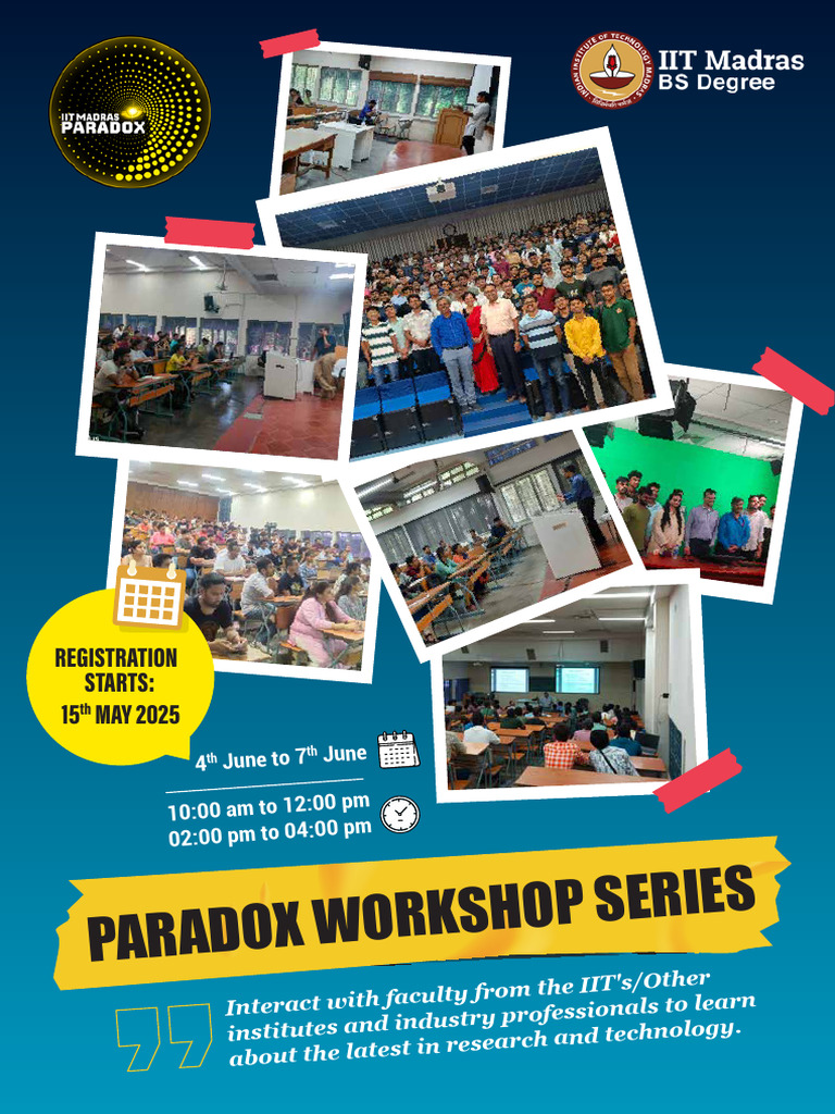 IIT Madras Paradox Workshop 2025 | PDF | Artificial Intelligence ...