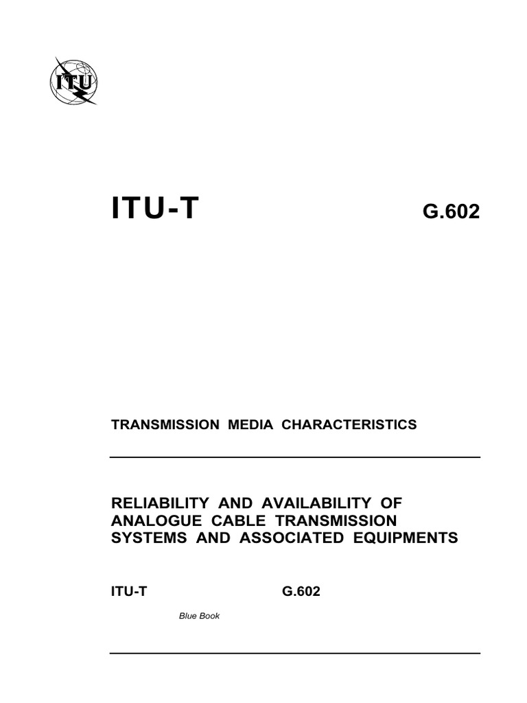 Analogue Cable Transmission Reliability Guide | PDF | Reliability ...