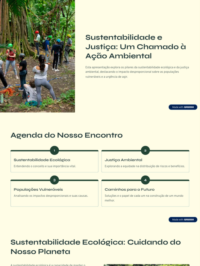 Sustentabilidade e Justiça Ambiental | PDF | Sustentabilidade ...