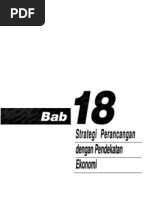 Bab18 Strategi Perancangan Dengan Pendekatan Ekonomi Pdf
