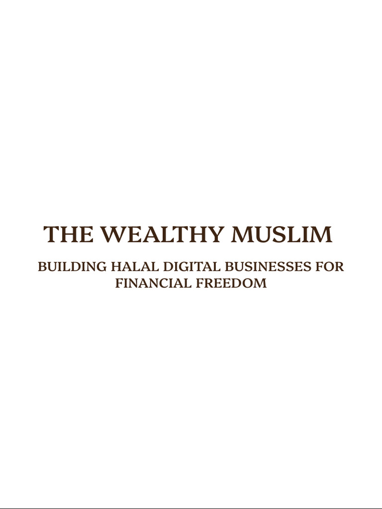 Wealth in Islam: A Path to Freedom | PDF | Entrepreneurship | Muhammad