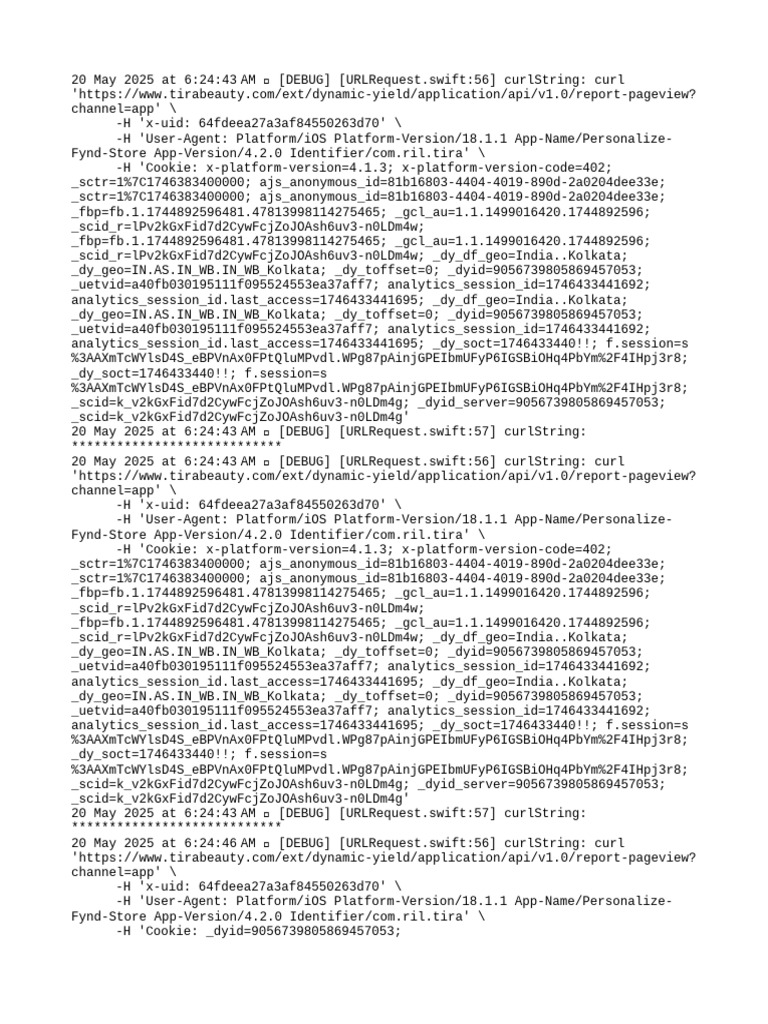 Tira Beauty API Pageview Reports | PDF | Macintosh Platform | Apple Inc ...