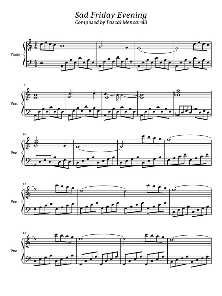 Sad Friday Evening | PDF