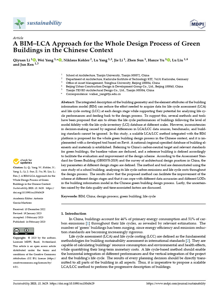 2025.07.30 A BIM-LCA Approach For The Whole Design Process of Green ...