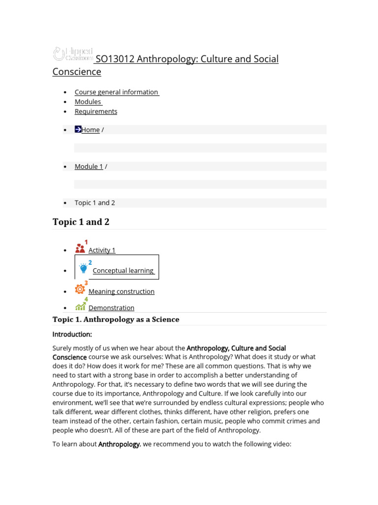 Anthropology: Culture and Its Study | PDF | Family | Anthropology