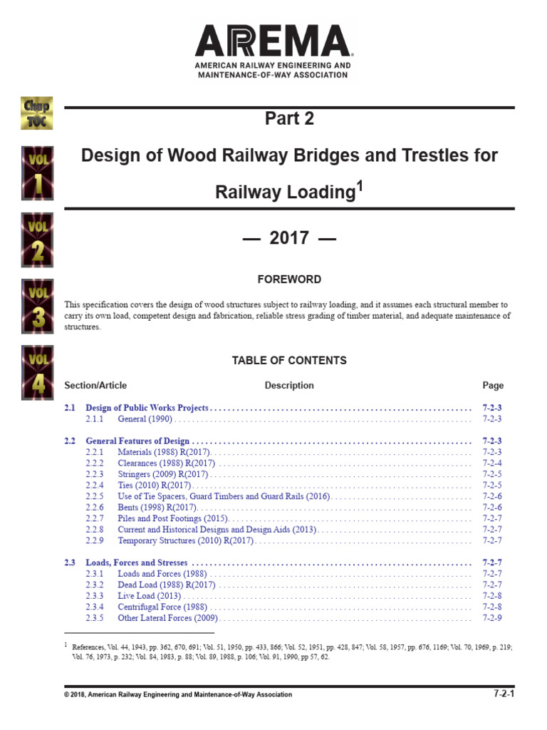 Wood Railway Bridge Design Guidelines | PDF | Bending | Lumber