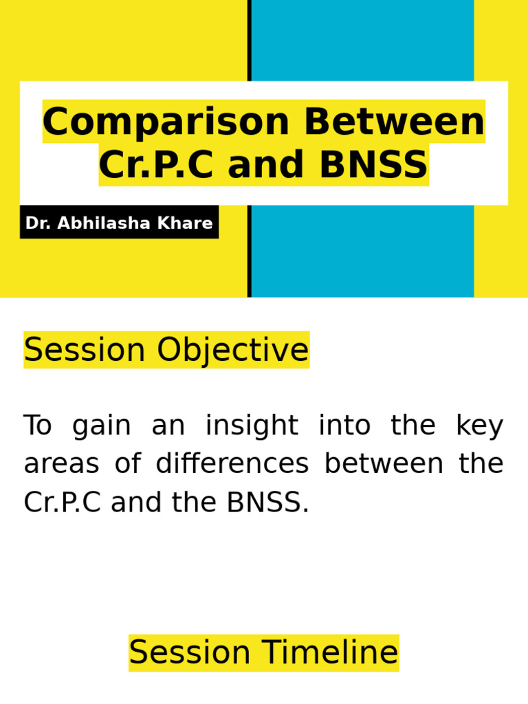 BNSS vs CrPC: Key Differences Explained | PDF | Crime & Violence | Law ...