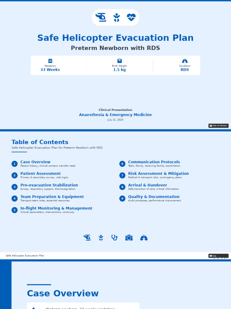 Helicopter Evacuation Preterm Rds 20250722063227 | PDF | Neonatal ...
