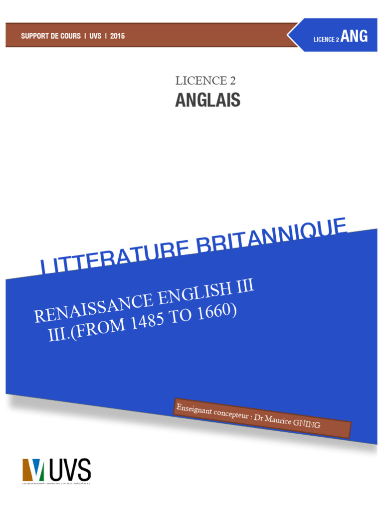 English Renaissance Literature Overview | PDF | William Shakespeare ...