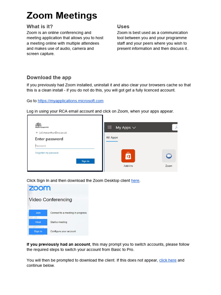 Download Zoom for Online Classes | PDF