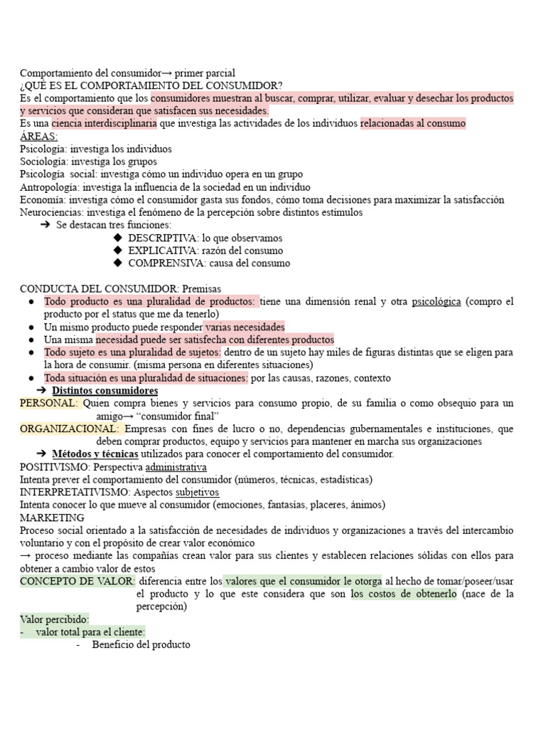 Comportamiento del Consumidor y Marketing | PDF | Investigación de ...