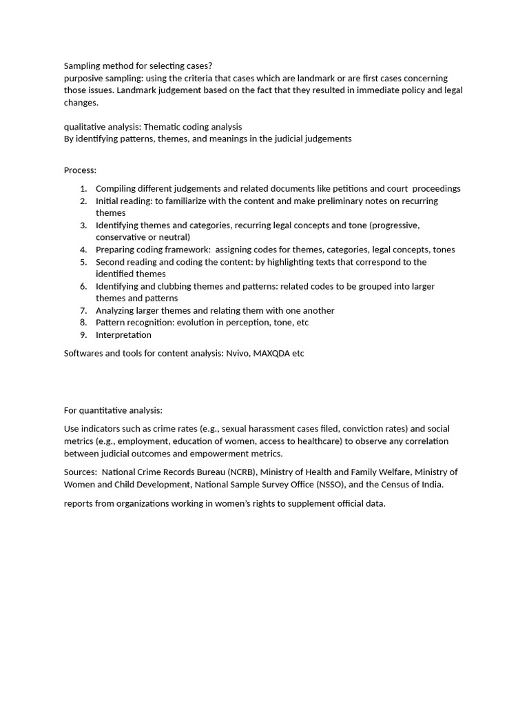 Case Selection and Analysis Methods | PDF