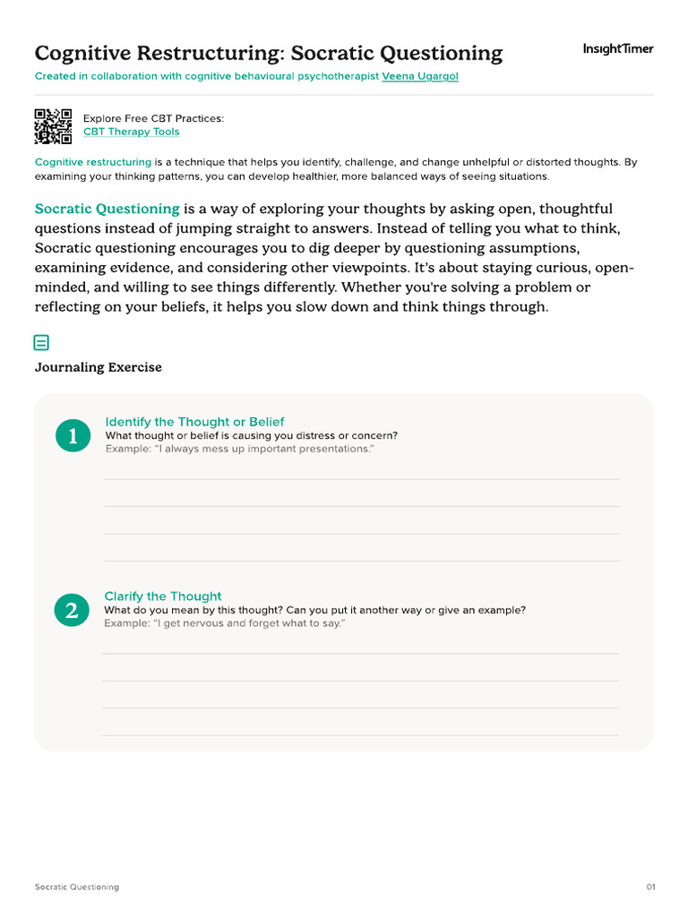 Effective Socratic Questioning Techniques | PDF | Thought | Cognitive ...