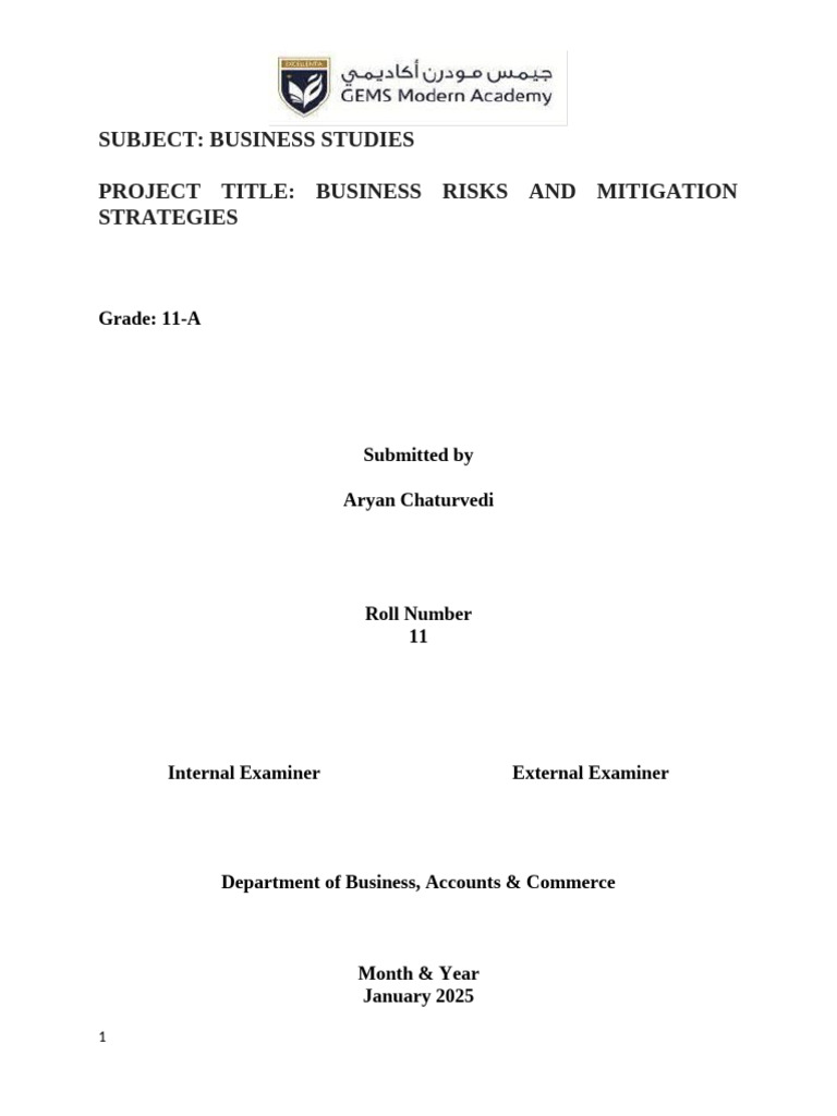 Business Risks & Mitigation Strategies | PDF | Pfizer | Electric Vehicle