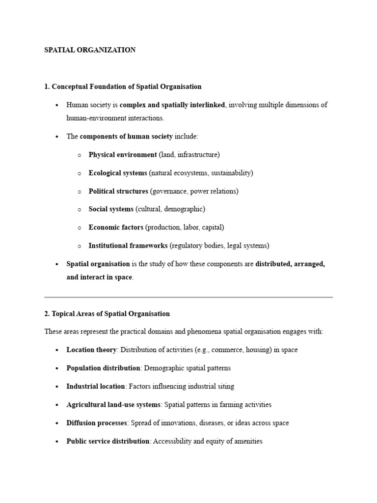 Understanding Spatial Organization in Planning | PDF | Quantitative ...