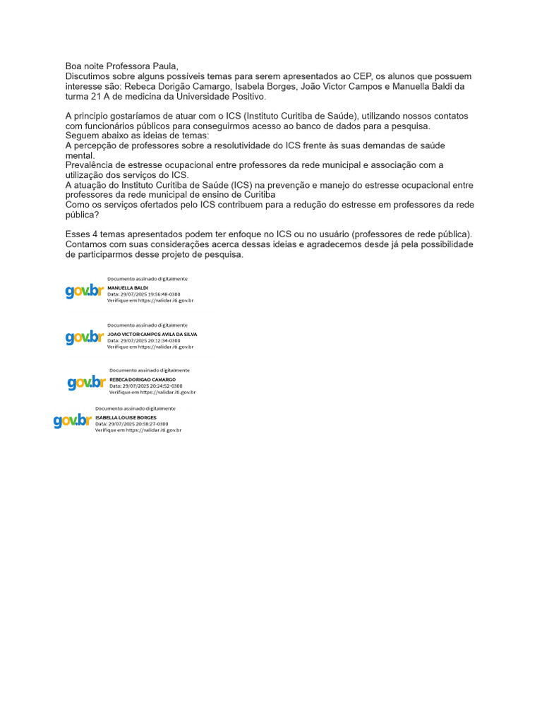 Temas de Pesquisa sobre Saúde Mental no ICS | PDF