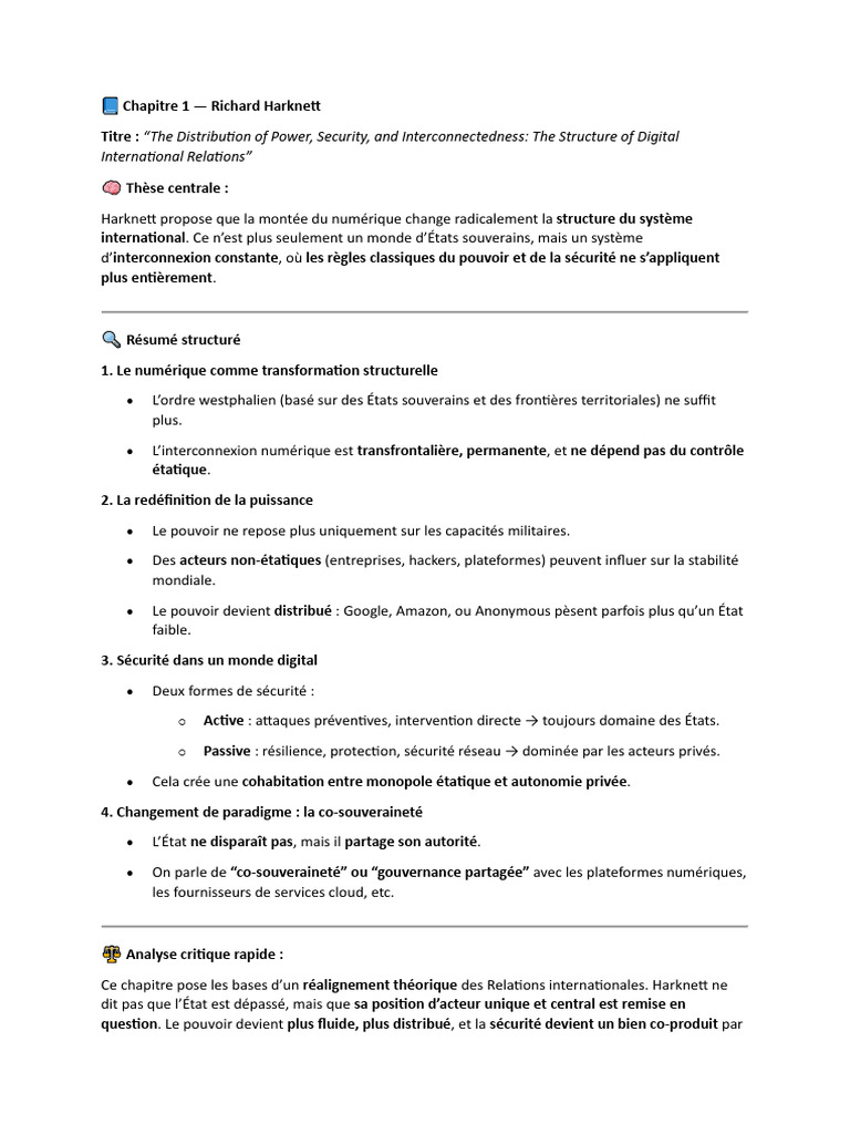 Impact du numérique sur la souveraineté | PDF | Gouvernance