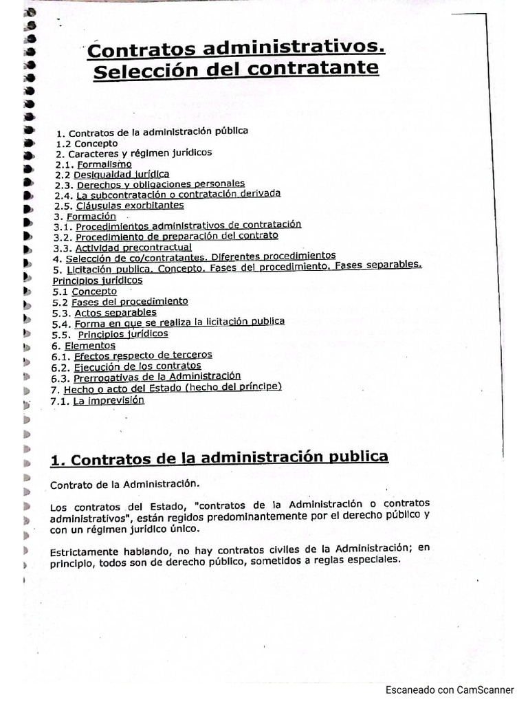 Contratos Administrativos - DERECHO ADMINISTRATIVO | PDF