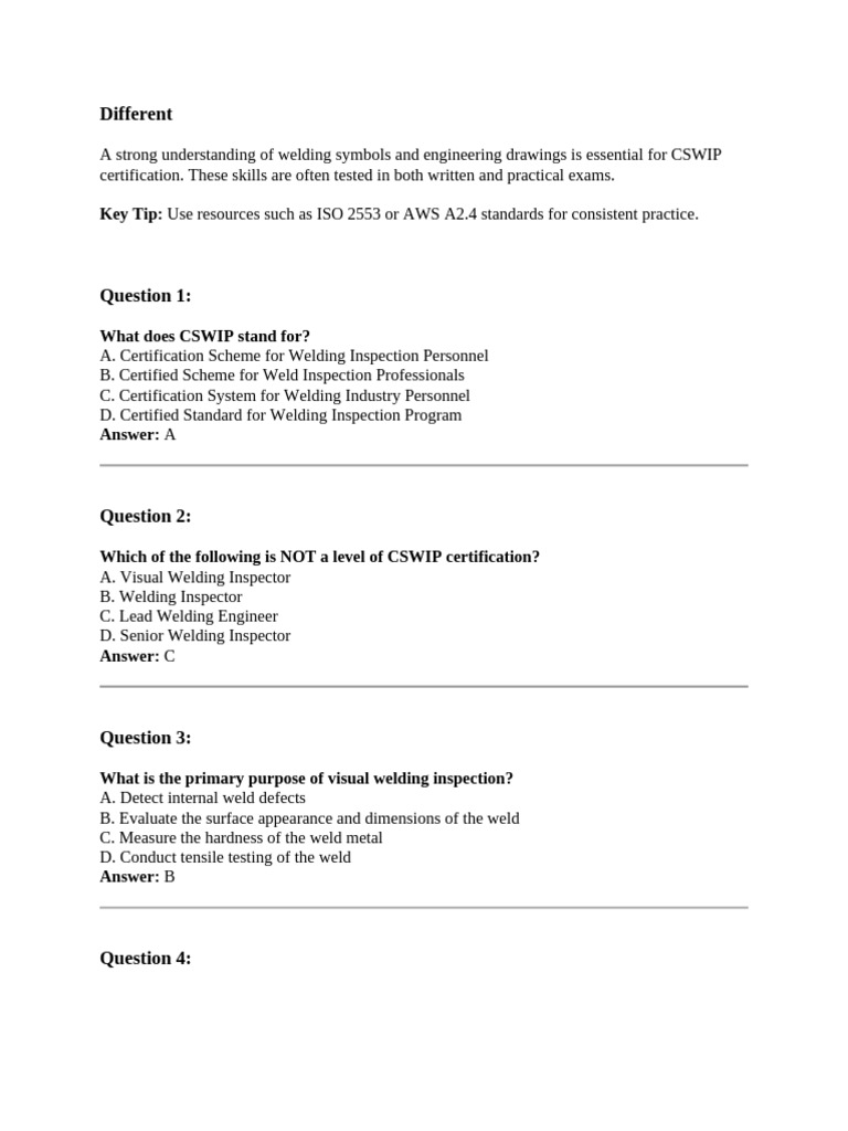 Different: Key Tip | PDF