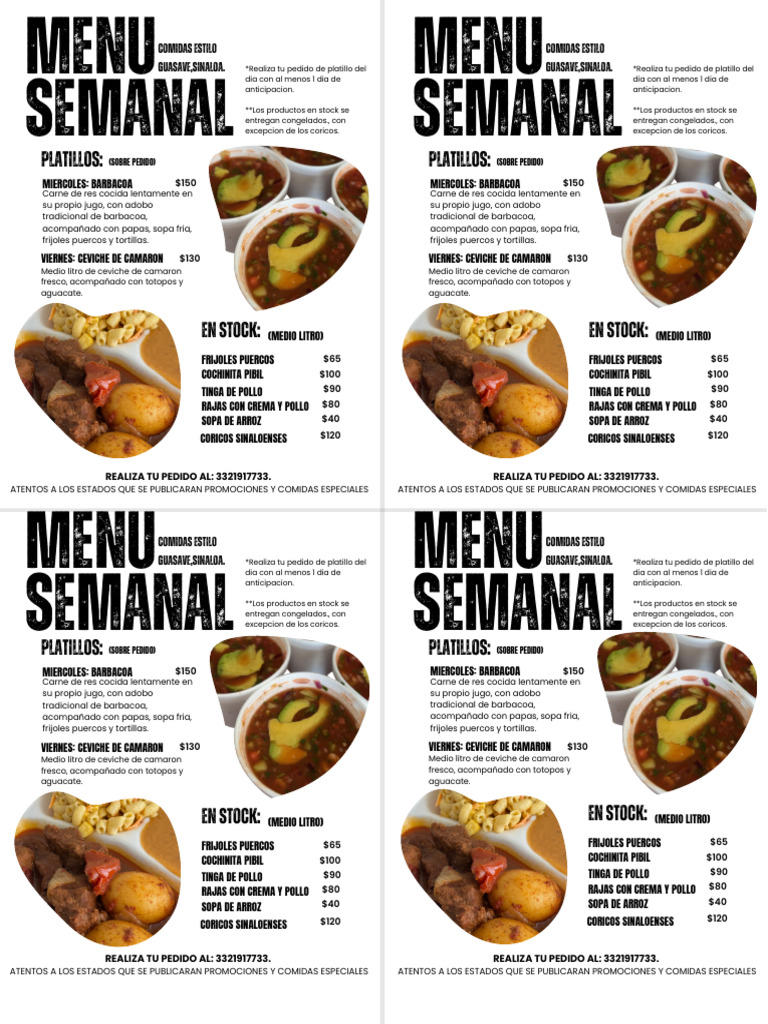 Menu Fabi | PDF | Cocina mexicana | Cocina occidental