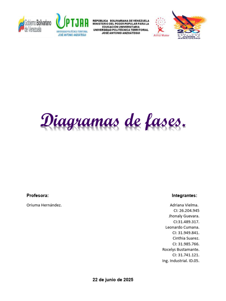 Diagramas de Fases en Metalurgia | PDF | Fase (materia) | Diagrama de fases